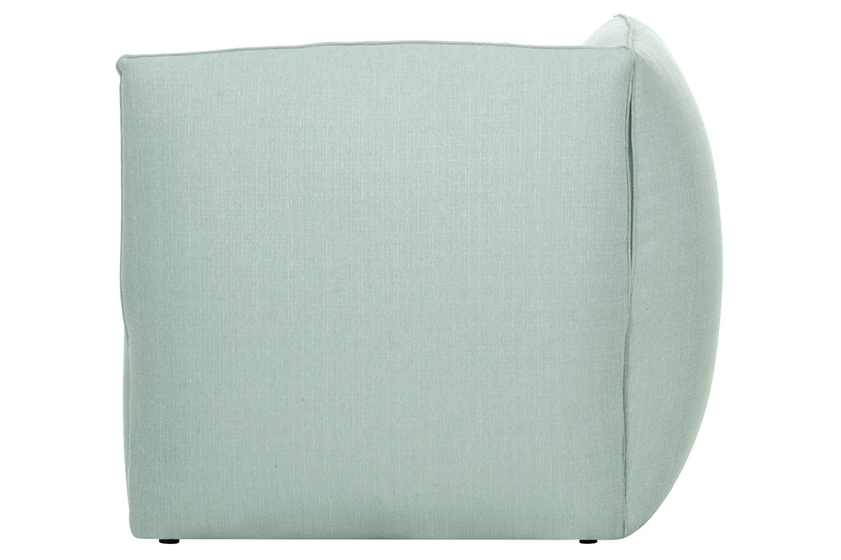 Angle de canap design tissu vert menthe MODULO