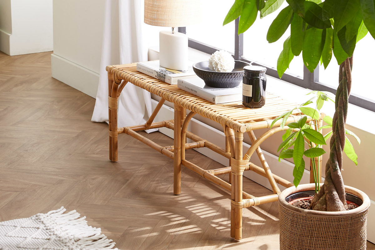 Banc en rotin L120 cm SUNNY