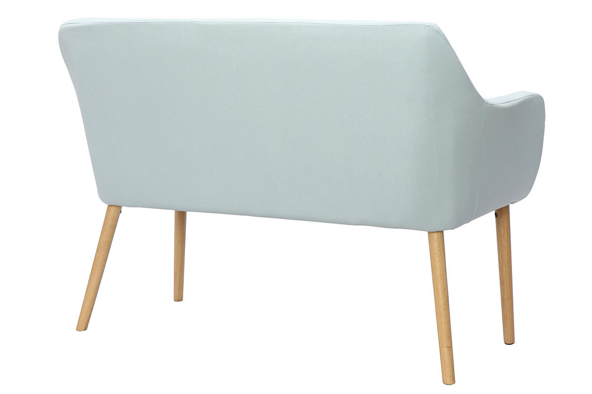 Banquette scandinave 2 places menthe  l'eau ALEYNA