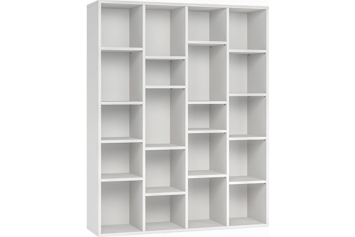 Bibliotheque Design En Bois Blanc Rythm Miliboo