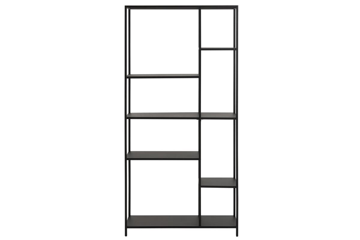 Bibliothque ouverte design en mtal noir L80 cm PODIUM