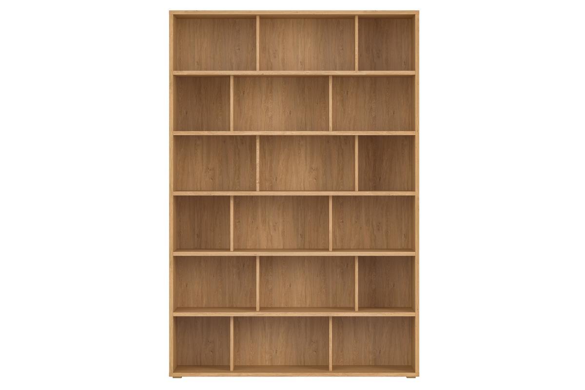 Bibliothque scandinave finition bois clair chne L140 cm EPURE