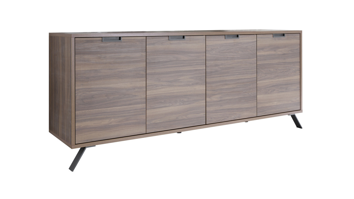 Buffet design 4 portes noyer ORIGIN