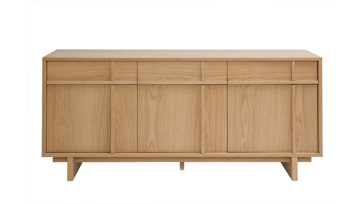 Buffet en bois clair chne L160 cm ZAO