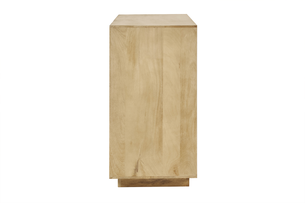 Buffet en bois manguier massif 3 portes L160 cm MATCHA