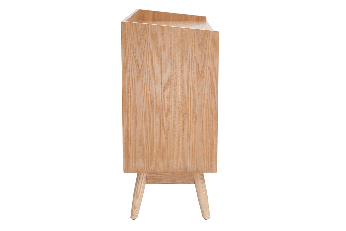 Buffet scandinave en bois clair 2 portes L122 cm HALLEN