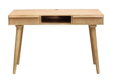 Bureau avec tiroir en bois clair L120 cm JUDITH - Miliboo