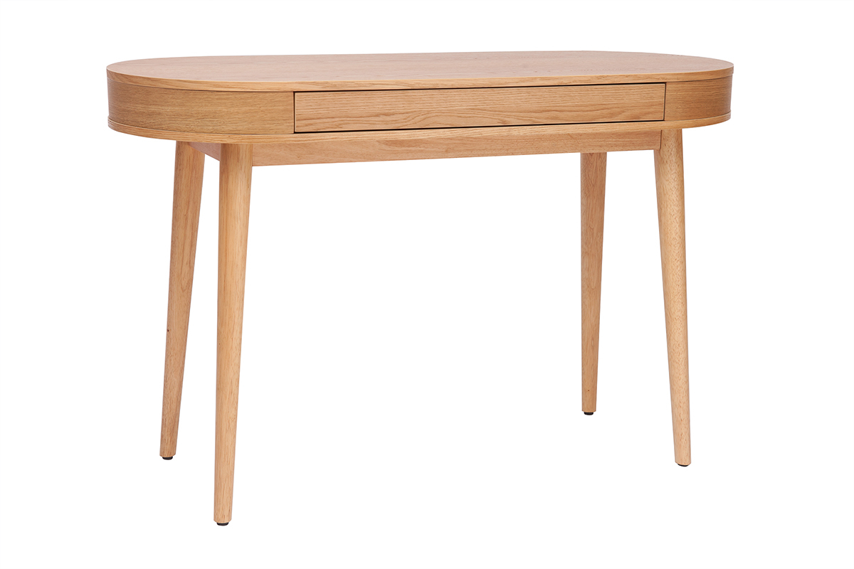 Bureau avec tiroir en bois clair L120 cm JUDITH