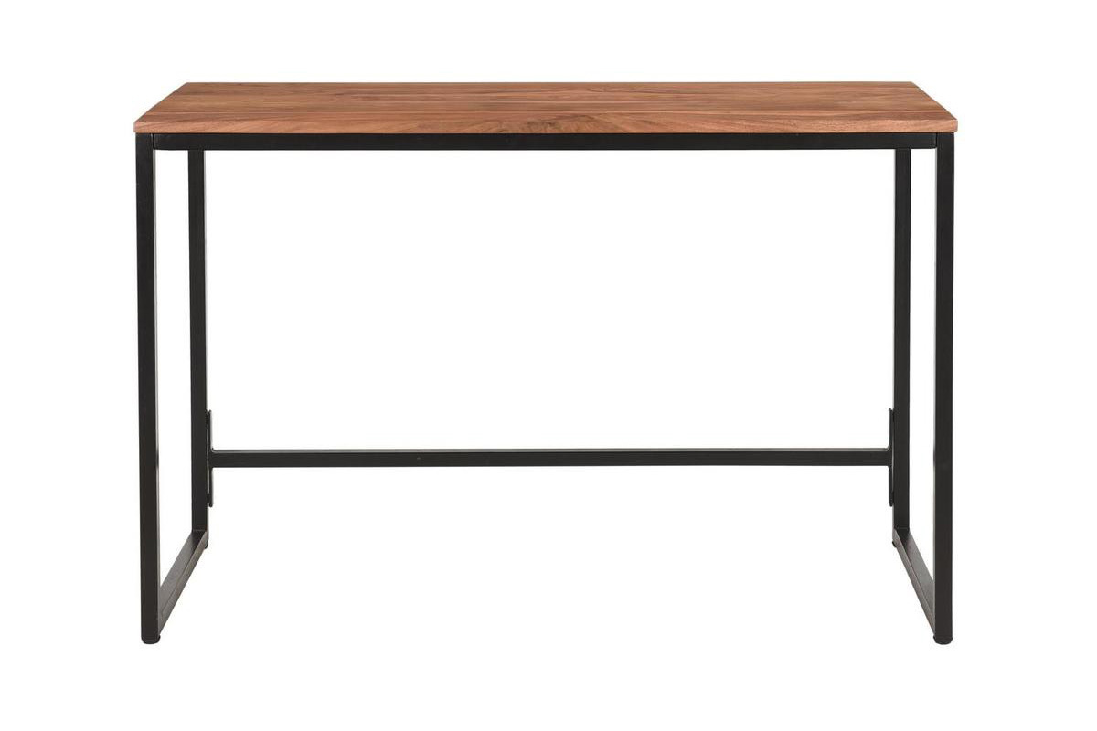 Bureau industriel bois massif et mtal noir L115 cm HOORN