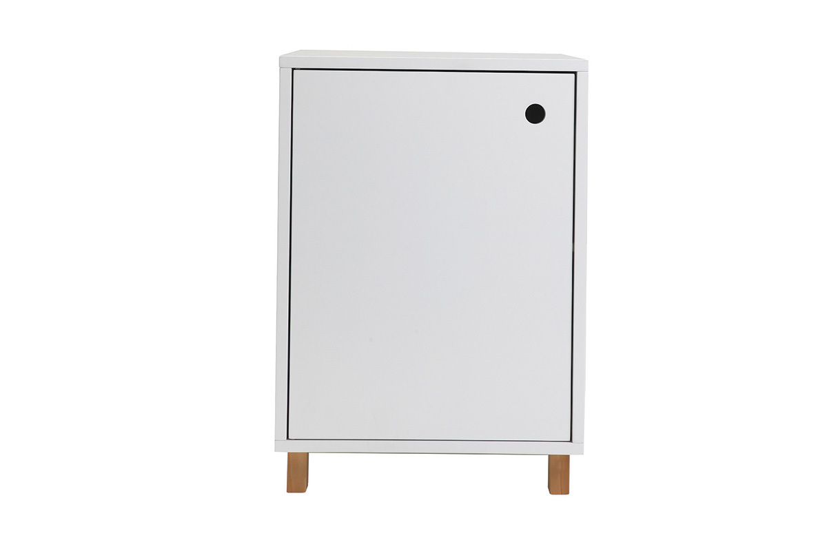 Caisson de rangement laqu blanc mat STOKA