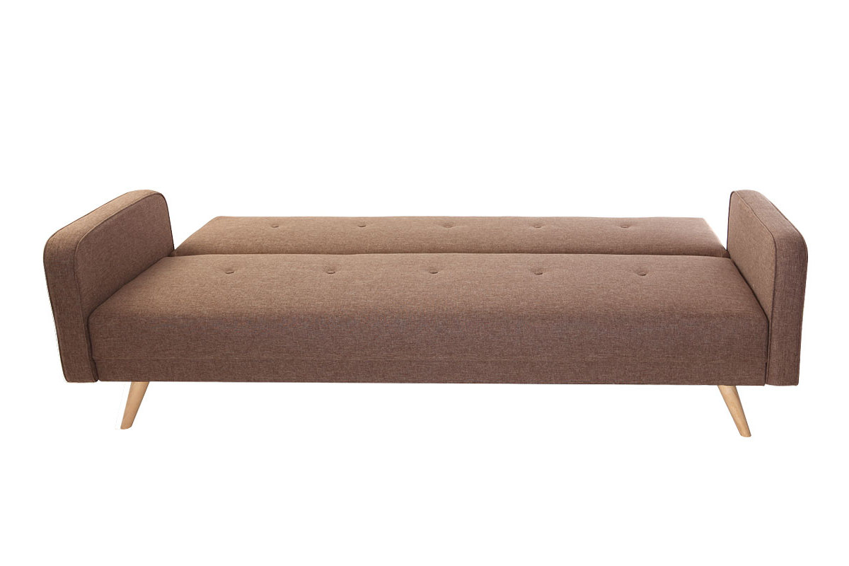 Canap convertible 3 places design scandinave camel ULLA