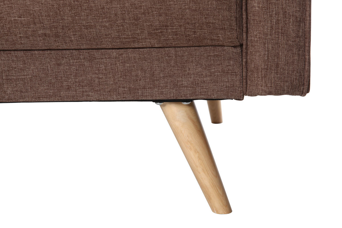 Canap convertible 3 places design scandinave camel ULLA