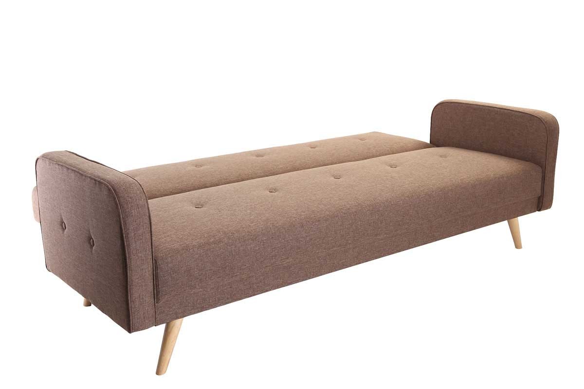 Canap convertible 3 places design scandinave camel ULLA