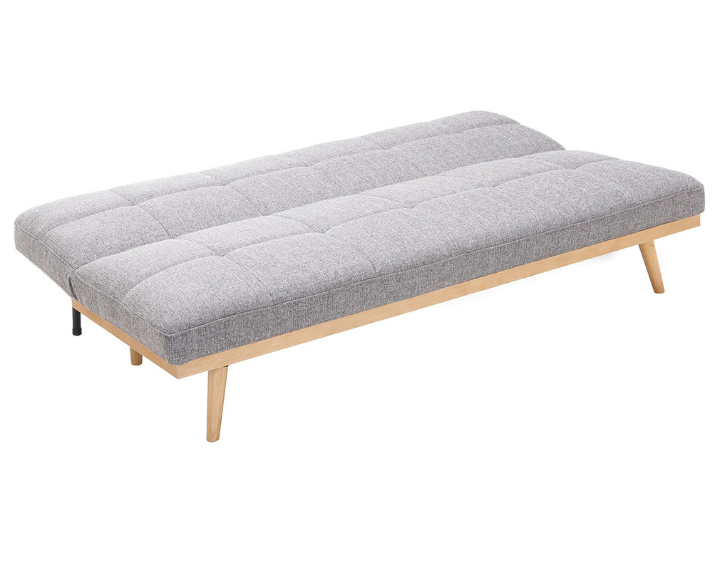 Canape Convertible 3 Places Gris Sikko Miliboo