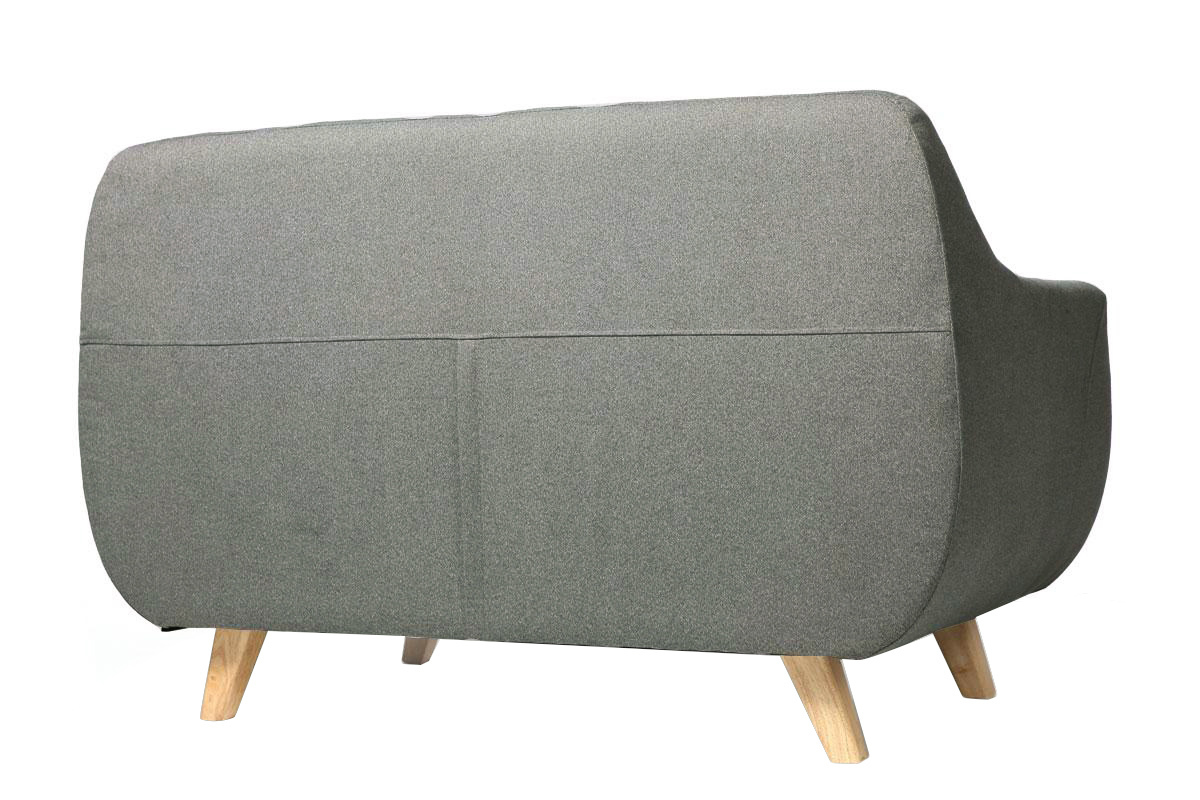 Canap design scandinave 2 places gris SKANDI