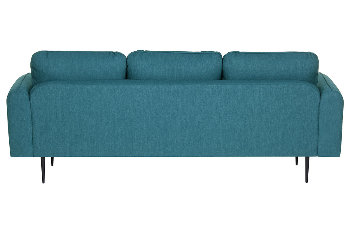 Canap design tissu bleu canard 3 places SIDI