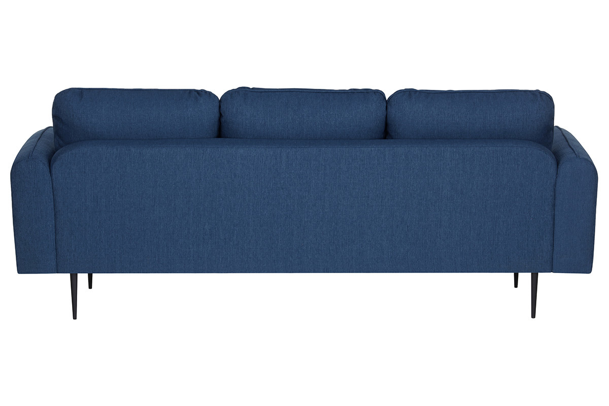 Canap design tissu bleu fonc 3 places SIDI