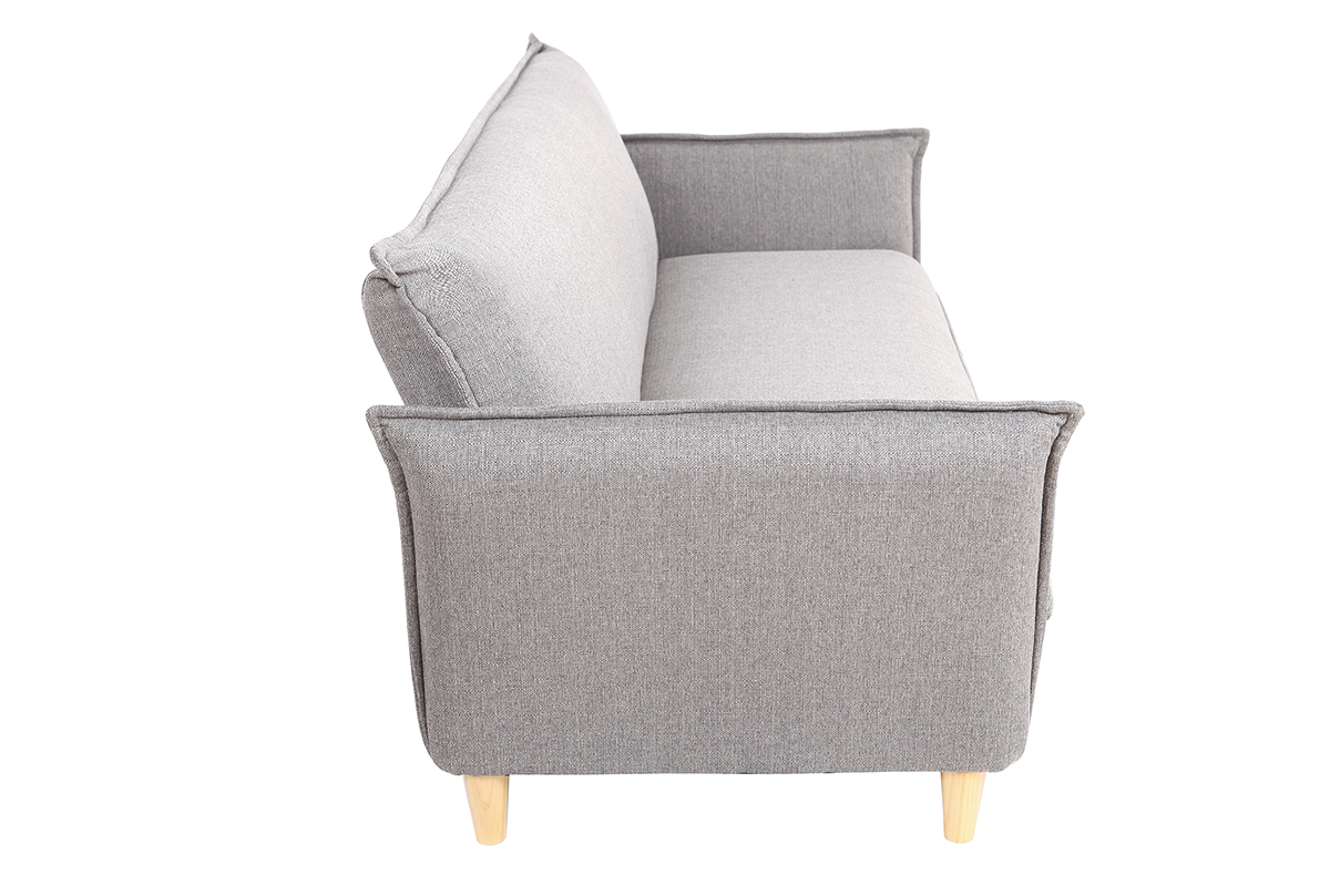 Canap scandinave convertible tissu gris WEEKEND