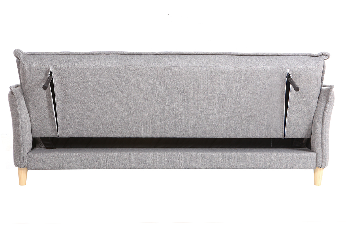 Canap scandinave convertible tissu gris WEEKEND