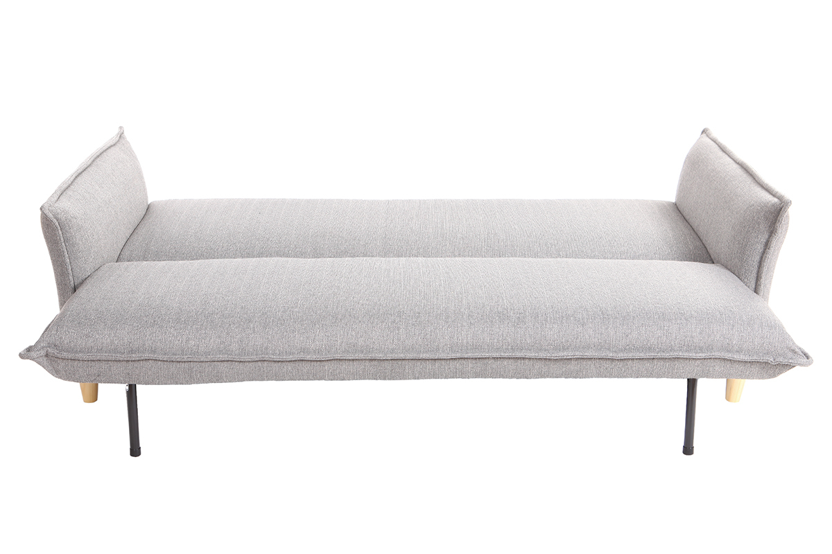 Canap scandinave convertible tissu gris WEEKEND