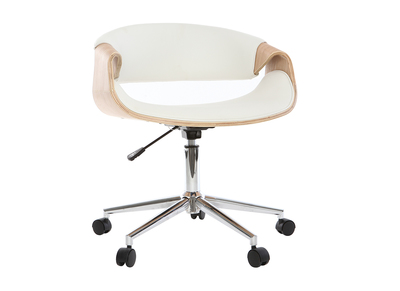 Fauteuil de bureau, chaise de bureau ergonomique blanc - Miliboo