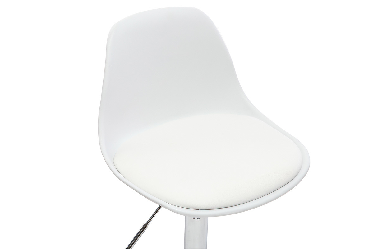 Chaise de bureau design enfant blanche STEEVY