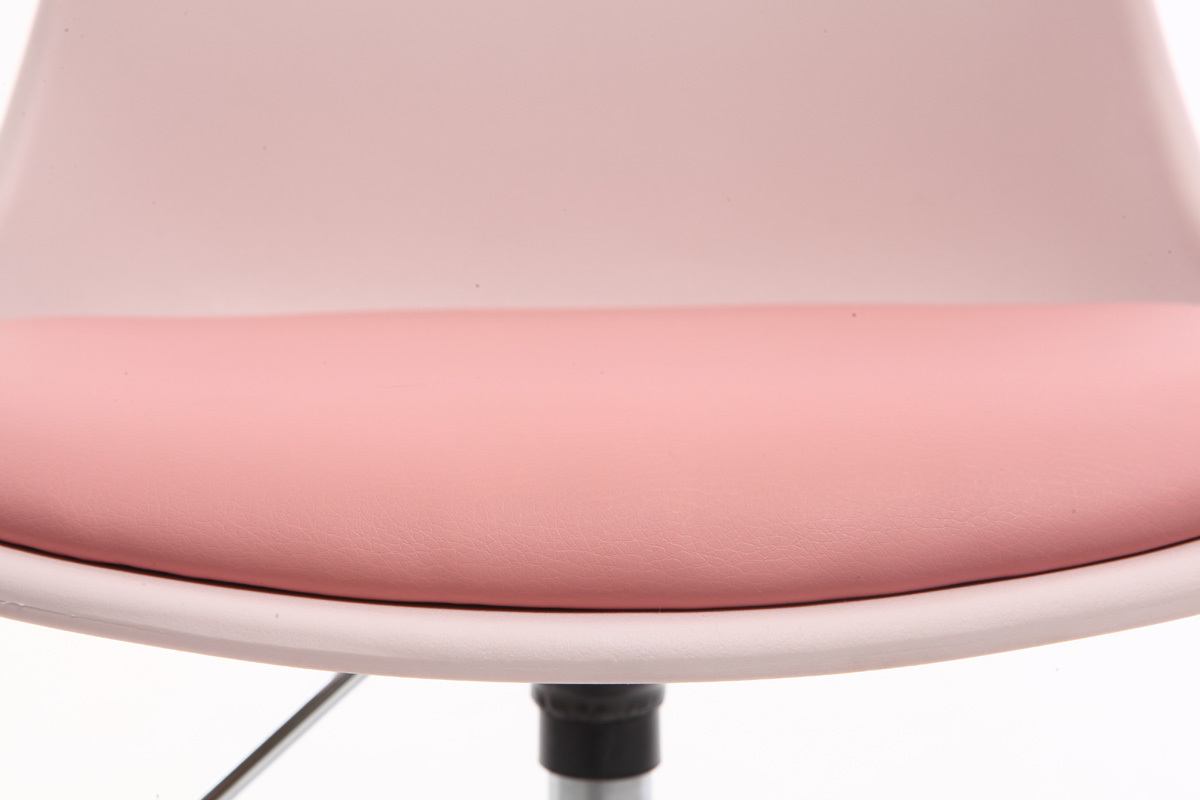 Chaise de bureau design enfant rose STEEVY