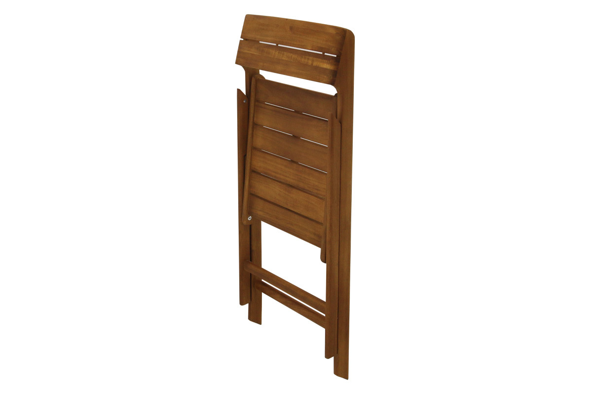 Chaises de jardin pliantes en bois massif (lot de 2) DIEGO