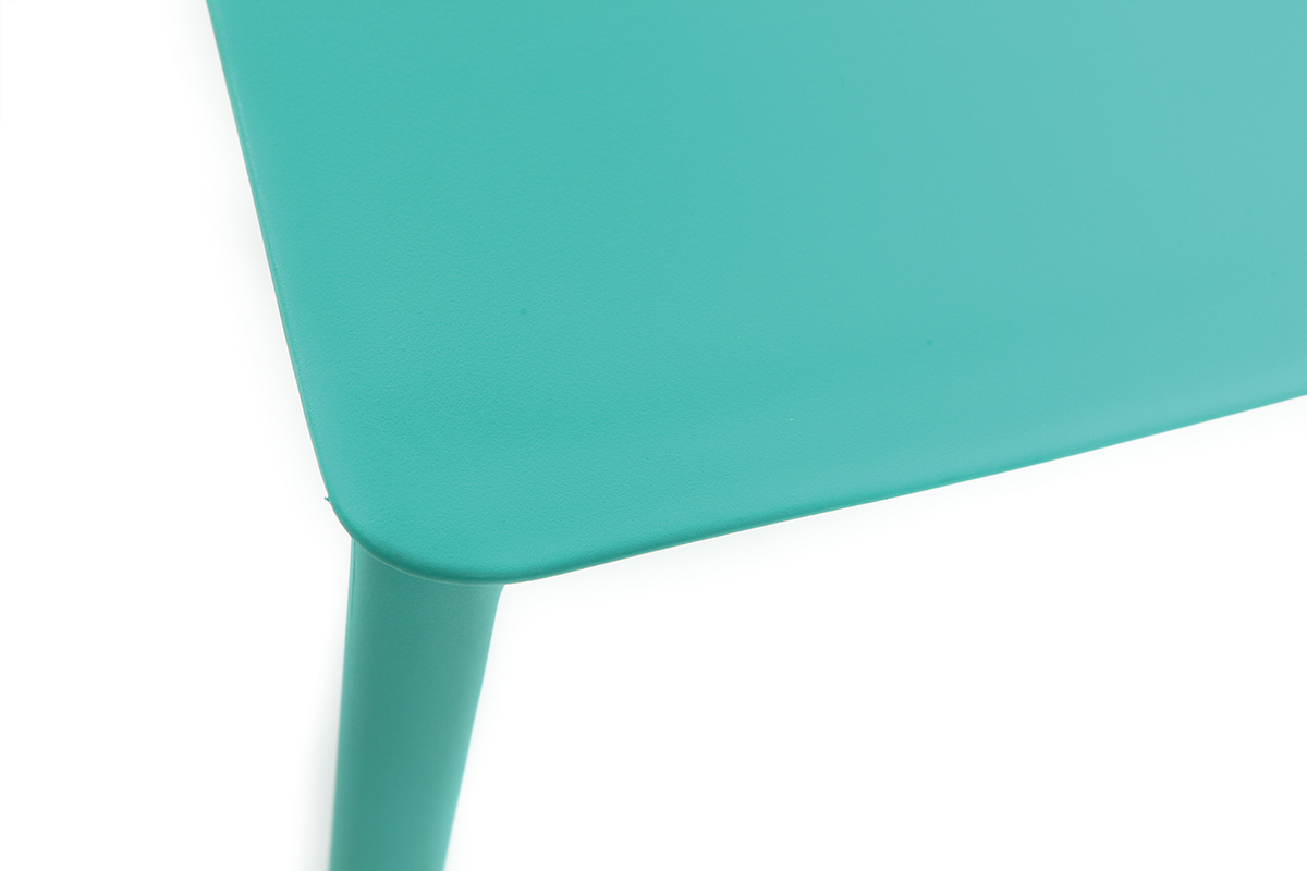 Chaises design empilables turquoise (lot de 2) ANNA