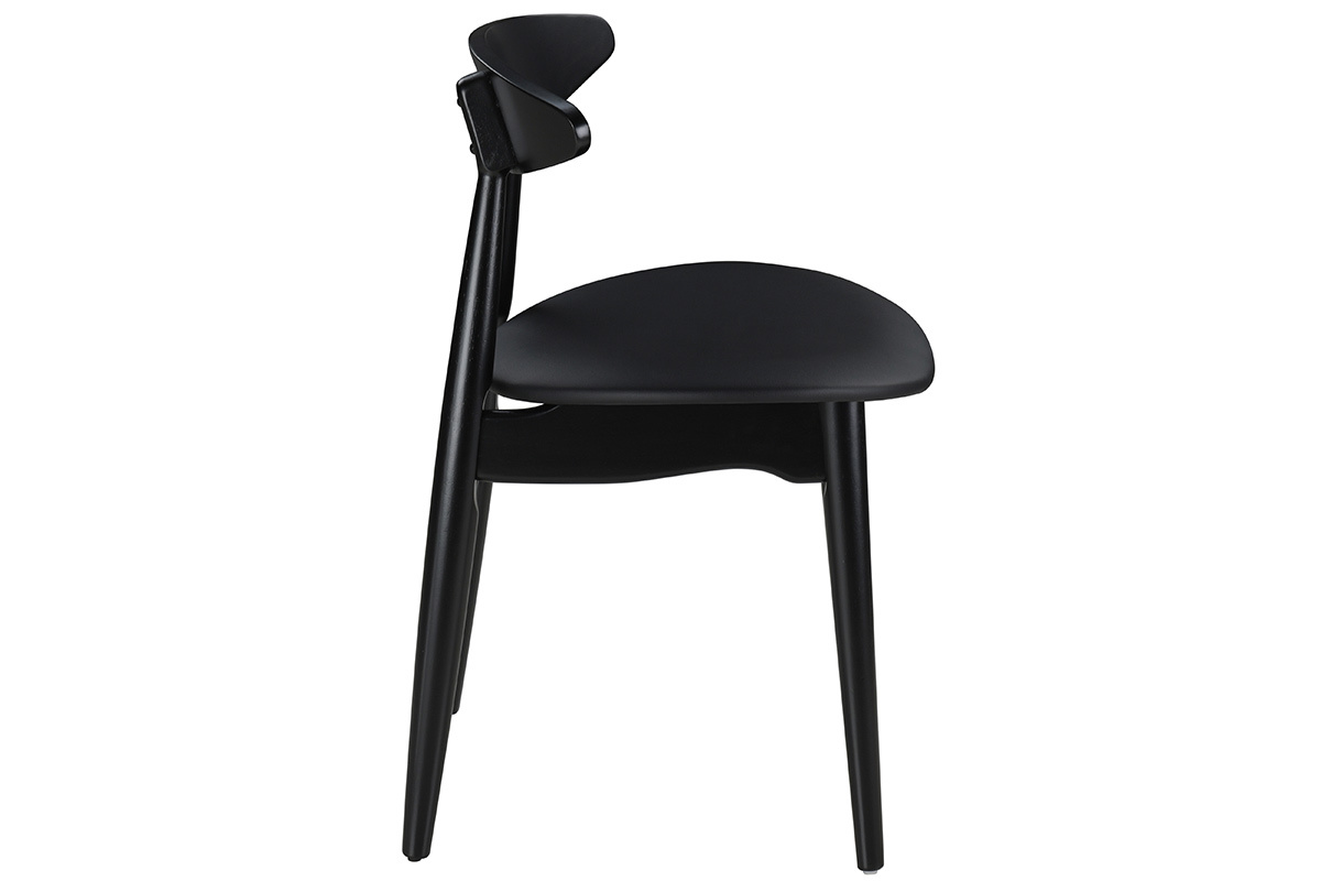 Chaises design noires (lot de 2) WALFORD