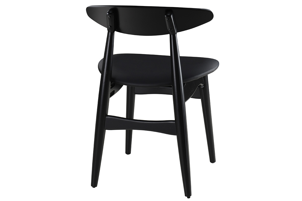 Chaises design noires (lot de 2) WALFORD