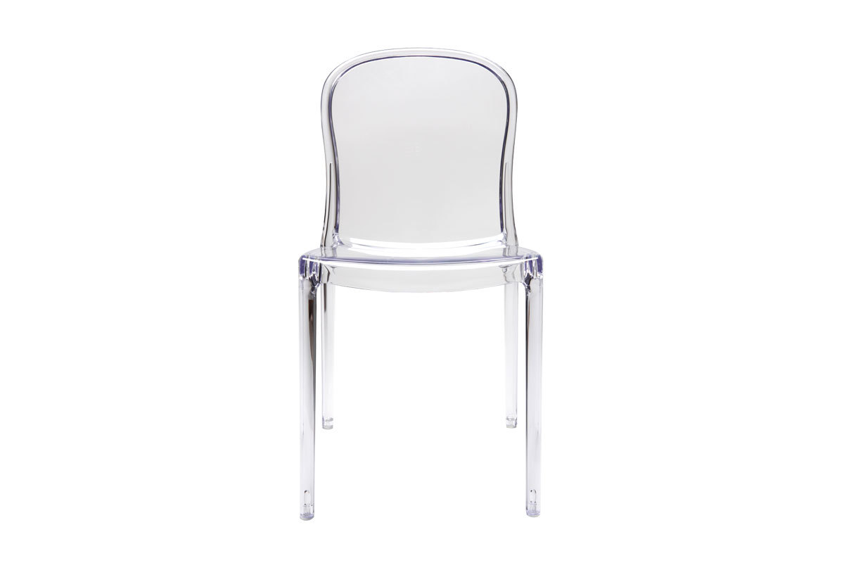 Chaises empilables design transparentes (lot de 2) THALYSSE