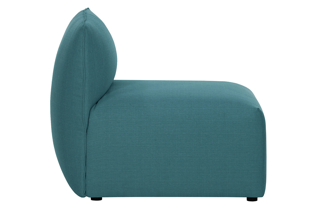 Chauffeuse design tissu bleu canard MODULO