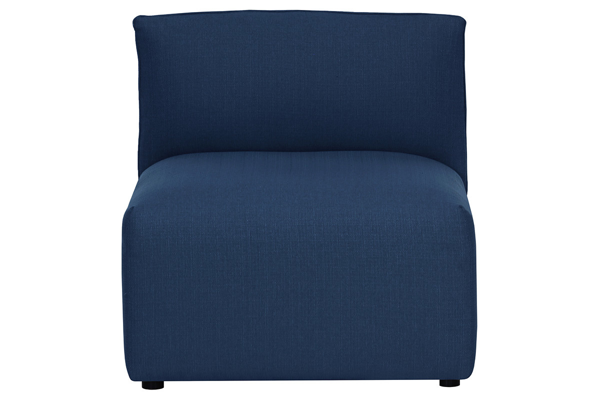 Chauffeuse design tissu bleu fonc MODULO