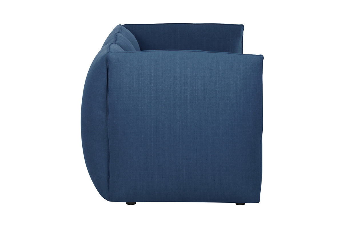 Chauffeuse design tissu bleu fonc MODULO