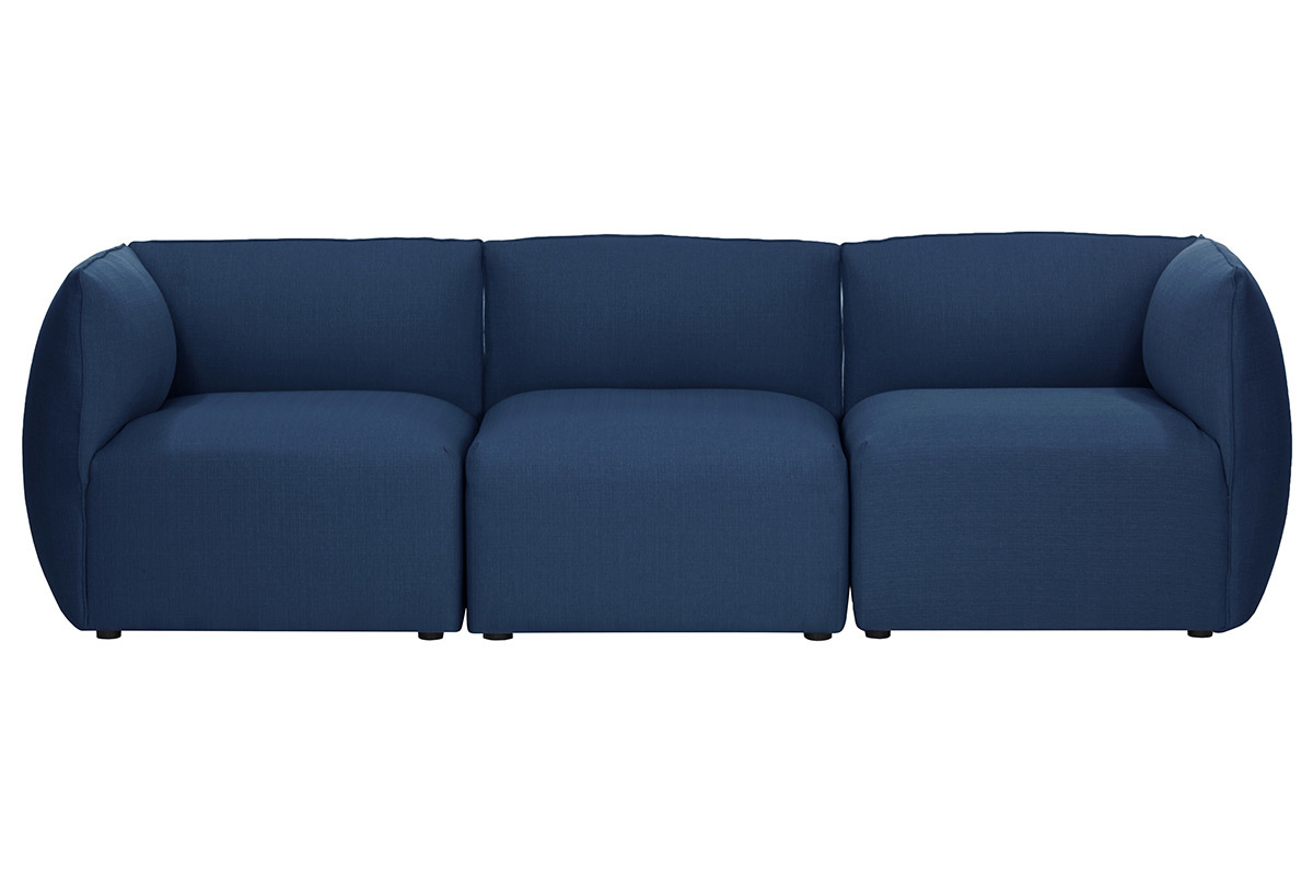 Chauffeuse design tissu bleu fonc MODULO