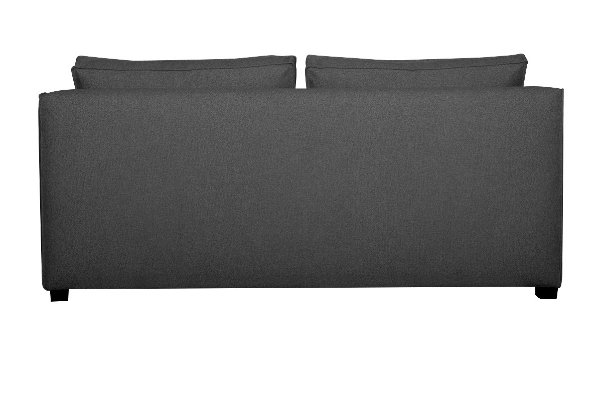 Chauffeuse double design en tissu gris anthracite PLURIEL