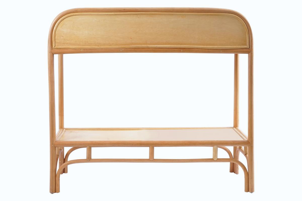 Console avec rangements 2 tiroirs en rotin naturel L90 cm GALON