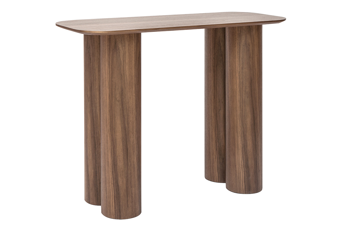 Console design en bois fonc L100 cm FOLEEN