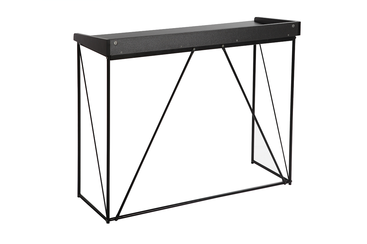 Console design noire L100 cm WALT