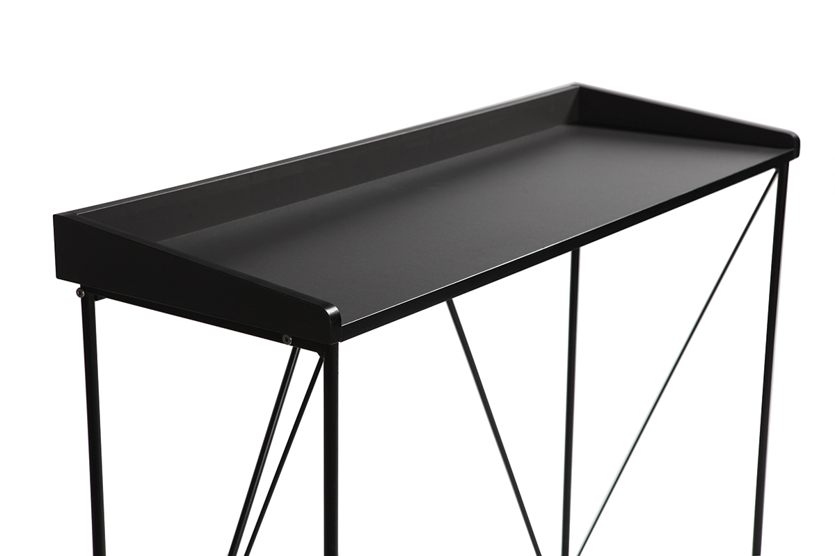 Console design noire L100 cm WALT