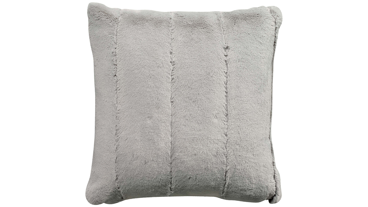 Coussin doux gris perle 45 x 45 cm CALIN