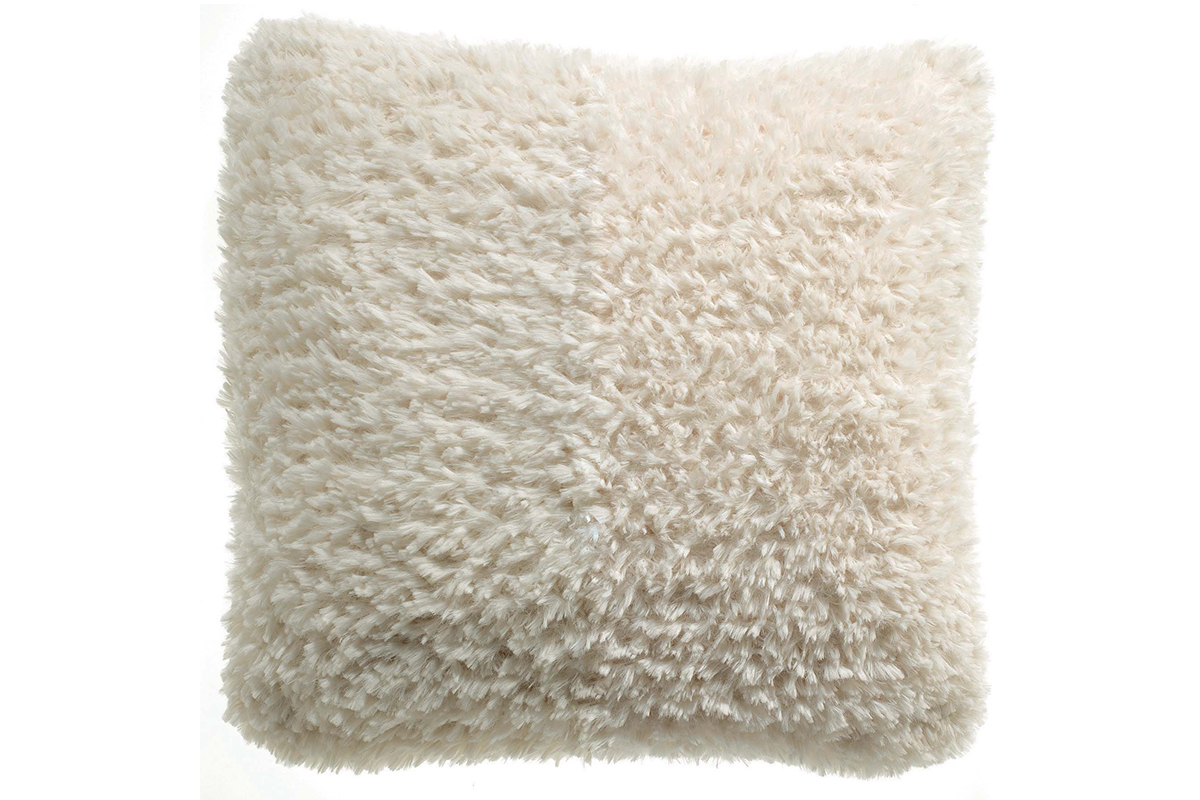 Coussin doux ivoire 45 x 45 cm LAMA