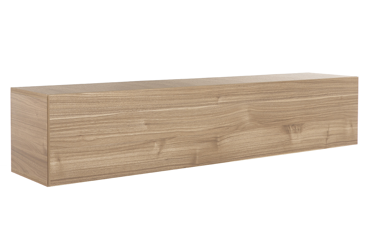 lment mural TV horizontal en bois clair  L138 cm ETERNEL