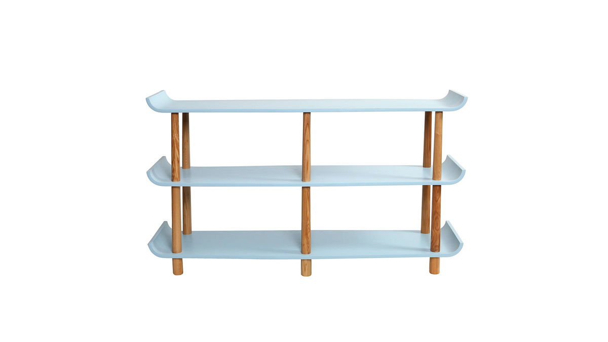 Etagre scandinave frne teint bleu NORDECO