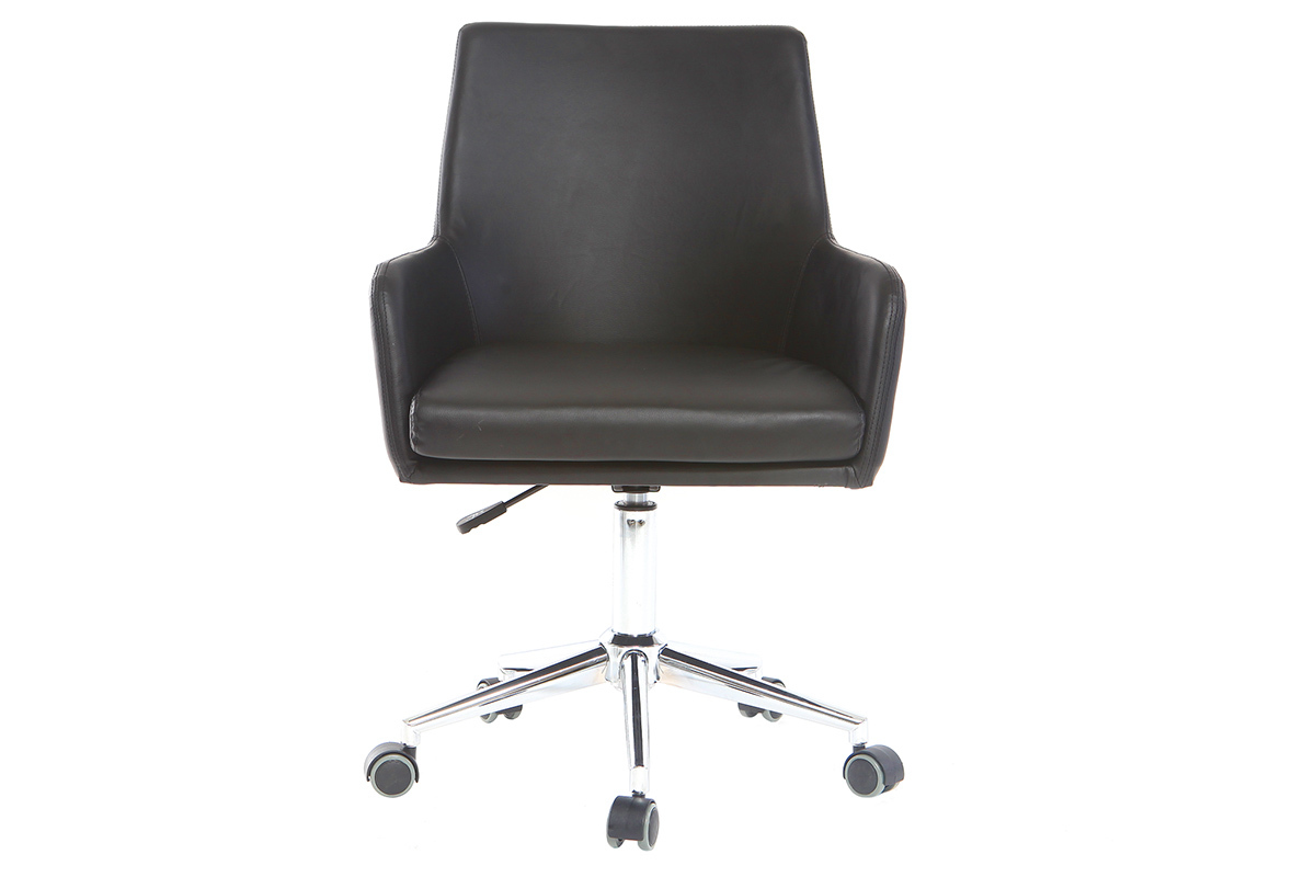 Fauteuil de bureau design noir SHANA