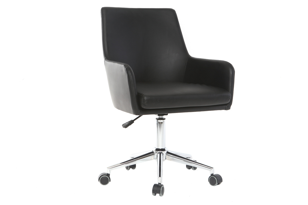 Fauteuil de bureau design noir SHANA