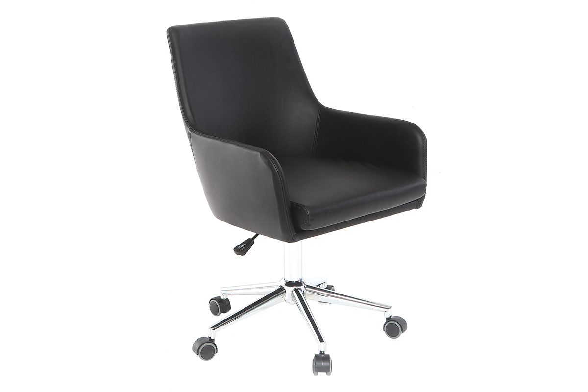 Fauteuil de bureau design noir SHANA