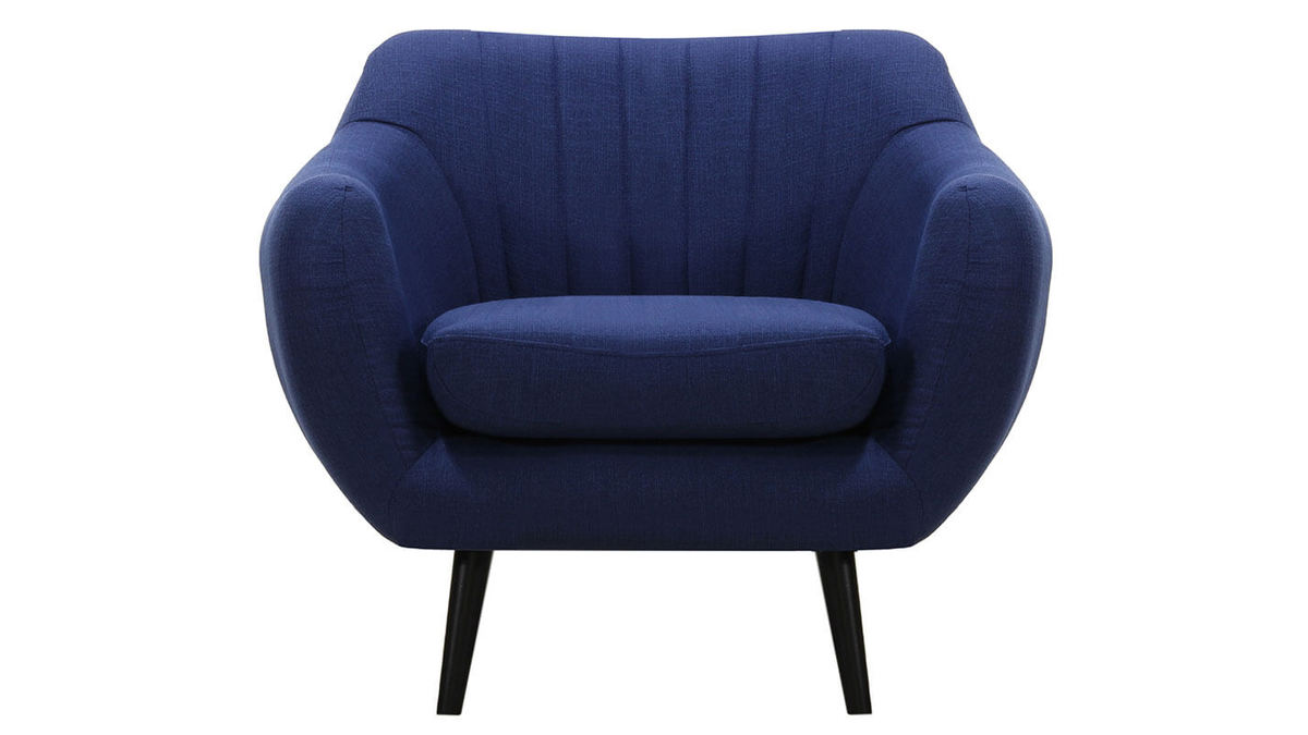 Fauteuil design bleu lectrique RICHIE