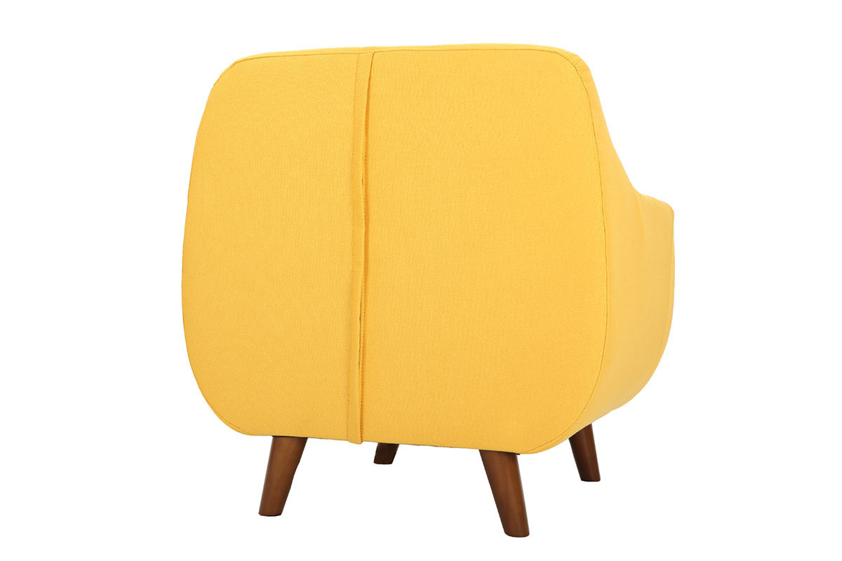 Fauteuil design dhoussable jaune YNOK